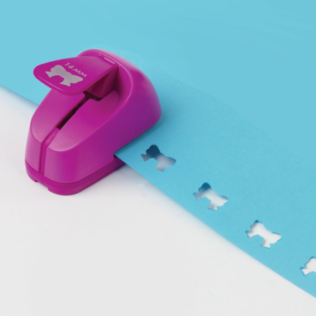 Дырокол фигурный "Бантик", диаметр вырезной фигуры 16 мм, ОСТРОВ СОКРОВИЩ, 227150