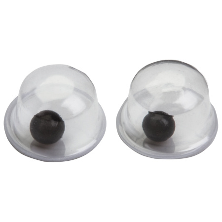 Глазки для творчества, вращающиеся, черно-белые, 5 мм, 30 шт., ОСТРОВ СОКРОВИЩ, 661323 - Глазки для творчества