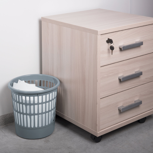 Корзина для бумаг STAFF "Basic" сетчатая, 9 л, серая, 237916 - Корзины для бумаг