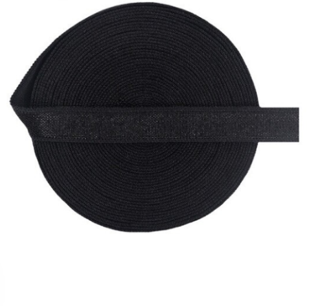 Резинка черного цвета, ширина 10 мм (90 см)