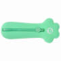 Пенал-косметичка ЮНЛАНДИЯ на молнии, силикон, "Paw Mint", мятный, 20х7 см, 270056 - Пеналы мягкие