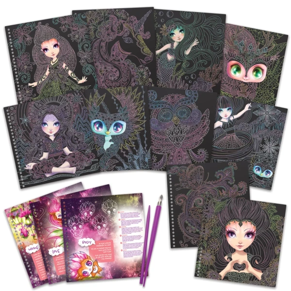 Серия Petulia: Набор для рисования в технике граттаж - Наборы для рисования