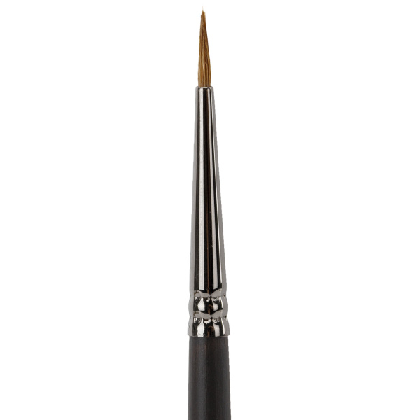 Кисть художественная проф. BRAUBERG ART CLASSIC, колонок, круглая, № 0, длинная ручка, 200921 - Кисти художественные из натурального волоса