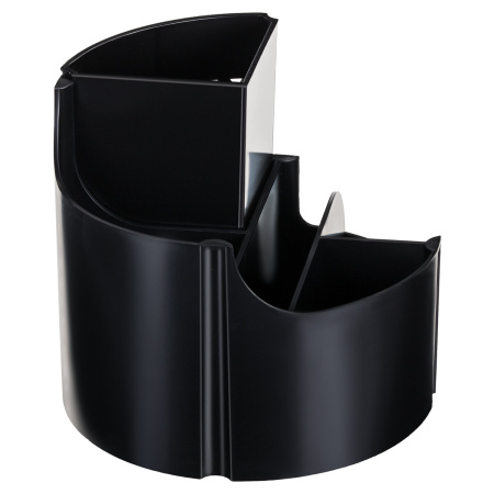 Подставка-органайзер STAFF Basic, 120х120х110 мм, 5 отделений, черная, 237949, 77 - Подставки канцелярские без наполнения