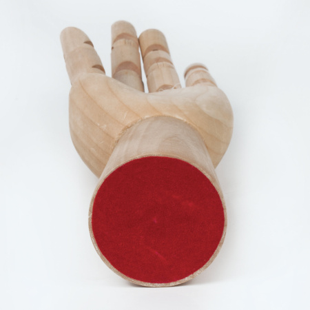 Манекен художественный BRAUBERG ART CLASSIC "РУКА", высота 30 см., мужская левая, дерево, 191296 - Манекены