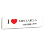 Ластик большой FACTIS "I love mistakes" (Испания), 140х44х9 мм, прямоугольный, скошенные края, GCFGE16C - Ластики классические