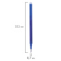 Стержень стираемый гелевый BRAUBERG 111 мм, СИНИЙ, евронаконечник, узел 0,7 мм, линия письма 0,5 мм, 170370 - Стержни для ручек гелевых