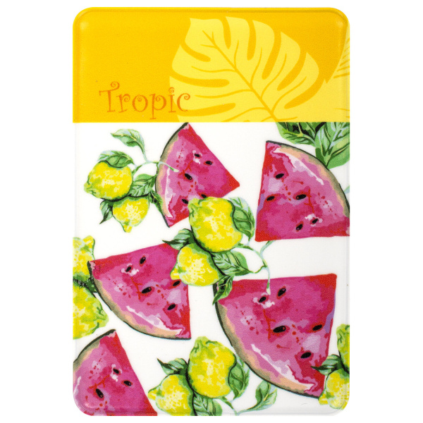 Обложка-карман для проездных документов, карт, пропусков "Tropic", 100х65 мм, ПВХ, фотопечать ассорти, STAFF, 237595 - Обложки для документов