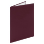 Папка адресная бумвинил без надписи, формат А4, бордовая, индивидуальная упаковка, STAFF "Basic", 129634 - Папки адресные