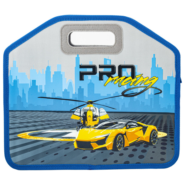 Папка-сумка ЮНЛАНДИЯ, 1 отделение, фетровые ручки, 34х30х11 см, "Proracing", 271632 - Папки-сумки с ручками