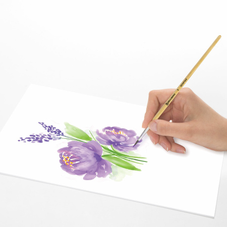 Кисть BRAUBERG, белка, круглая, №3, 200180 - Кисти для рисования