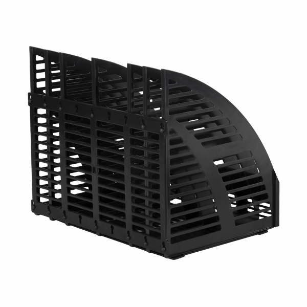 Лоток вертикальный для бумаг STAFF Basic, 245х320х285 мм, 6 отделений, сетчатый сборный, 100 - Лотки вертикальные (стойки-уголки)