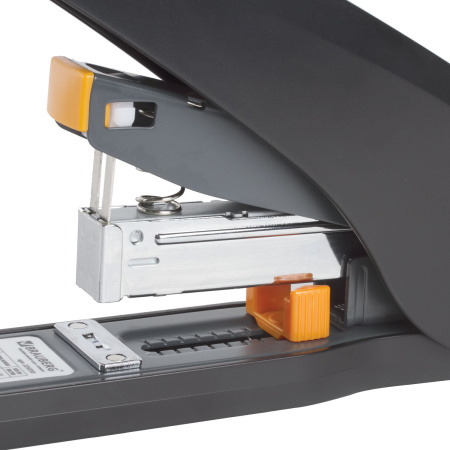 Степлер ЭНЕРГОСБЕРЕГАЮЩИЙ МОЩНЫЙ №24/6-23/13 BRAUBERG "Easy Press", до 100 листов, БЕЗ УСИЛИЙ, 224350 - Степлеры мощные