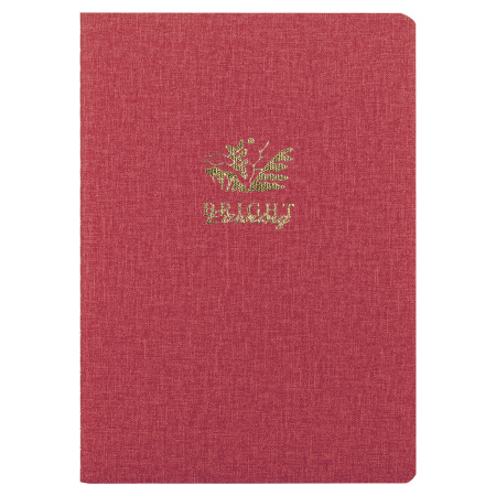 Тетрадь 60 л. в точку обложка кожзам под рогожку, сшивка, B5 (179х250мм), КРАСНЫЙ, BRAUBERG BRIGHT, 403850 - Тетради более 60 листов