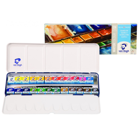Набор акварели Talens "Van Gogh" 24 цв в металле