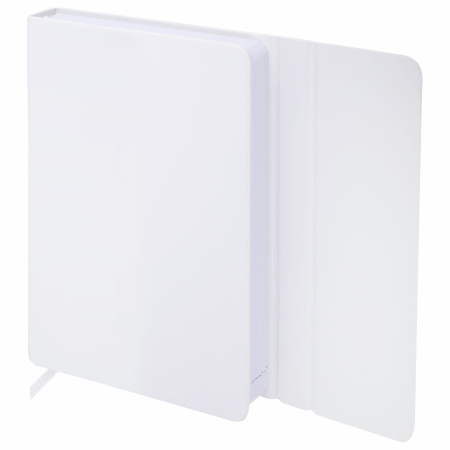 Ежедневник датированный 2023 А5 138x213 мм BRAUBERG "Towny", под кожу, клапан, белый, 114011 - Ежедневники с покрытием "под кожу и ткань"