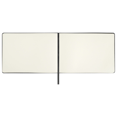Скетчбук, слоновая кость 140 г/м2 210х148 мм, 80 л., КОЖЗАМ, резинка, BRAUBERG ART CLASSIC, черный, 113198 - Альбомы, скетчбуки и бумага для графики и эскизов