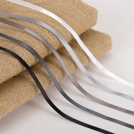 Лента атласная ширина 6 мм, СЕРЫЙ СПЕКТР набор 5 цветов по 23 м, BRAUBERG, 591497 - Ленты для декора, рукоделия и упаковки подарков