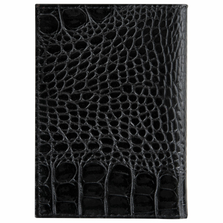 Обложка для автодокументов натуральная кожа кайман, без тиснения, черная, BRAUBERG, 238189 - Обложки для автодокументов и бумажники водителя