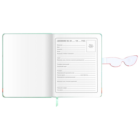 Дневник 1-4 класс 48 л., кожзам (твердая), застежка, ЮНЛАНДИЯ, "Корги в Очках", 106210 - Дневники для младших классов