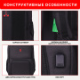 Рюкзак GERMANIUM UPGRADE универсальный, 2 отделения, отделение для ноутбука, USB-порт, UP-4, черный, 47х31х19 см, 271668 - Рюкзаки с отделением для ноутбука