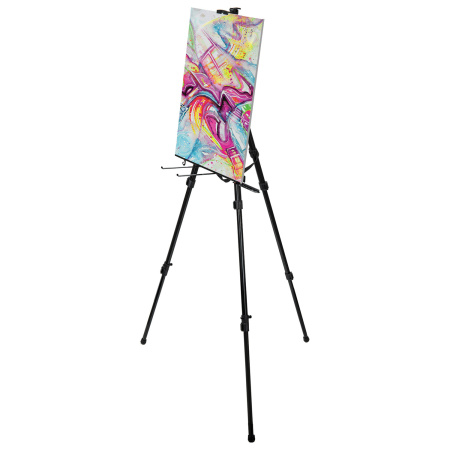 Мольберт-тренога металлический переносной, телескопический, 122х195х100 см, чехол, BRAUBERG ART, 192267 - Мольберты