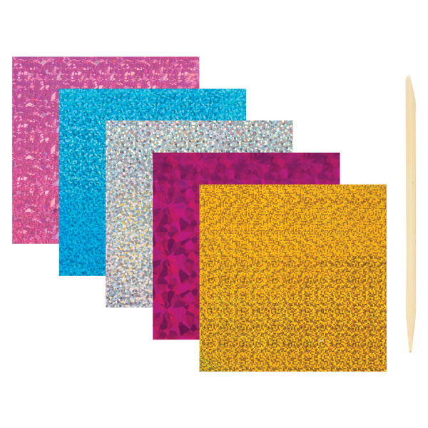 Набор для творчества "Аппликация из фольги", "Пони", самоклеящаяся основа 20х15 см, ЮНЛАНДИЯ, 662384 - Создание аппликаций