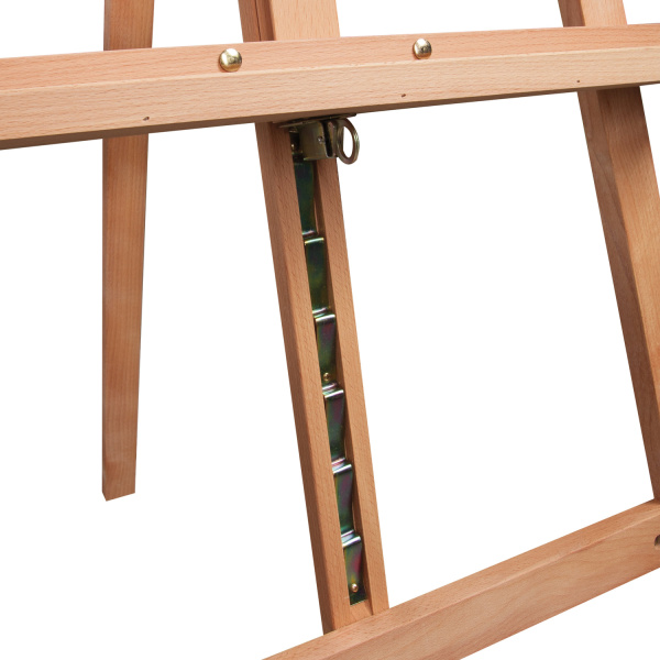 Мольберт напольный BRAUBERG ART CLASSIC, бук, угол 60°, 63х174(231)х68см, высота холста 126см,190652 - Мольберты