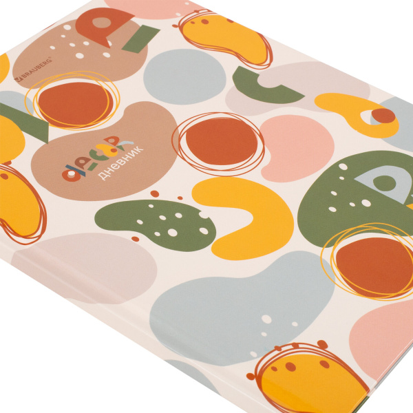 Дневник 5-11 класс 48 л., твердый, BRAUBERG, глянцевая ламинация, с подсказом, "Decor", 106403 - Дневники для старших классов