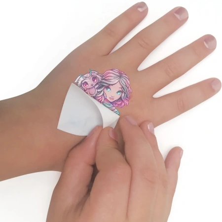 Серия Nebulia: Набор для творчества - временные татуировки для девочки (3 листа) - Татуировки