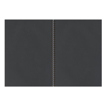 Скетчбук, черная бумага 120 г/м2, 148х210 мм, 32 л., гребень, BRAUBERG ART CLASSIC, 128952 - Альбомы, скетчбуки и бумага для графики и эскизов