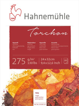 Hahnemuhle Альбом-склейка для акварели «Torchon», торшон, 24х32,275г/м2,20л
