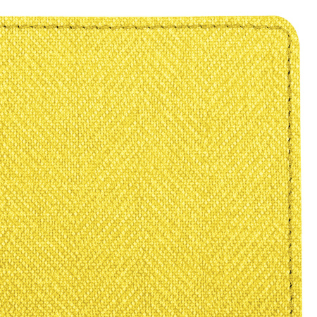 Блокнот А5 (148x213 мм), BRAUBERG "Tweed", 112 л., гибкий, под ткань, линия, желтый, 110967 - Бизнес-блокноты и бизнес-тетради