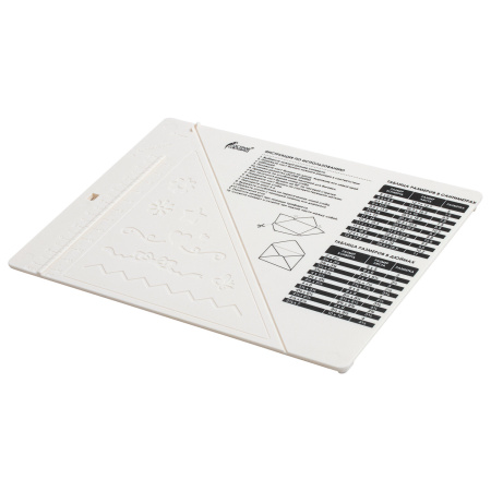 Доска для биговки МАЛАЯ 16х21,5 см и дырокол угла, НАБОР, ОСТРОВ СОКРОВИЩ, 662780 - Доски для биговки, создания конвертов и открыток