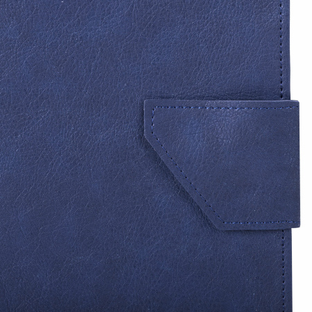 Папка-органайзер семейная для 4-х комплектов документов, формат А4, экокожа, синяя, BRAUBERG, 238206 - Обложки для документов