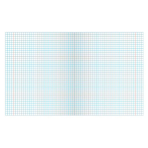 Тетрадь ЗЕЛЁНАЯ обложка 12 л., клетка с полями, офсет, "ПЗБМ", 19995 - Тетради 12-24 листов