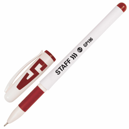 Ручки гелевые с грипом STAFF "Manager" GP-198, НАБОР 10 ЦВЕТОВ, корпус белый, узел 0,5 мм, линия письма 0,35 мм, 142808 - Наборы гелевых ручек
