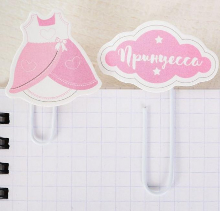 Набор скрепок для скрапбукинга "Маленькое счастье", в наборе 4 шт - Декор из бумаги, рамки, наклейки, фишки