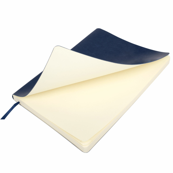 Ежедневник недатированный БОЛЬШОЙ ФОРМАТ 210х297 мм А4, BRAUBERG "Metropolis Ultra", 160 л., синий,113283 - Ежедневники с покрытием "под кожу и ткань"