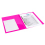 Папка с металлическим скоросшивателем и внутренним карманом BRAUBERG "Neon", 16 мм, розовая, до 100 листов, 0,7 мм, 227466 - Папки с пружинным и пластиковым скоросшивателем