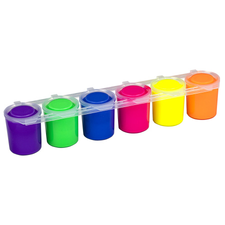 Краски акриловые по ткани НЕОН ОСТРОВ СОКРОВИЩ 6 цветов по 25 мл, 191697 - Декоративные и хобби краски