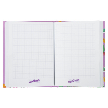 Блокнот МАЛЫЙ ФОРМАТ 110х147 мм А6, 80 л., твердый, клетка, ЮНЛАНДИЯ, "Лама", 111619 - Блокноты в книжном переплете