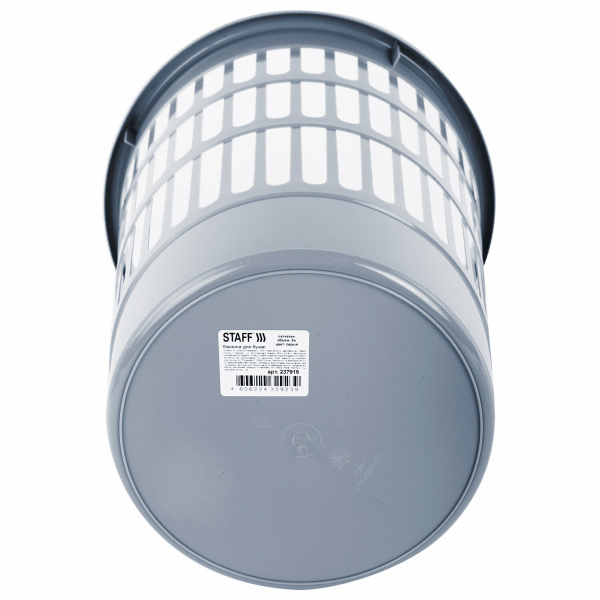 Корзина для бумаг STAFF "Basic" сетчатая, 9 л, серая, 237916 - Корзины для бумаг
