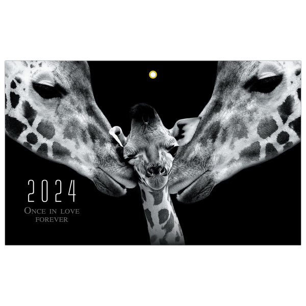 Календарь квартальный на 2024 г., 3 блока, 3 гребня, с бегунком, мелованная бумага, EXTRA, BRAUBERG, "Нежность", 115307 - Календари настенные