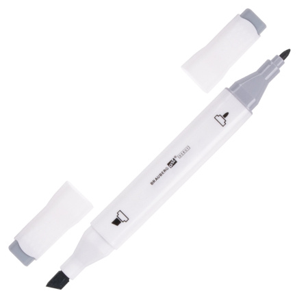 Маркеры для скетчинга двусторонние BRAUBERG ART DEBUT "WHITE", НАБОР 12 шт., телесные цвета, 152137 - Скетчмаркеры в наборах