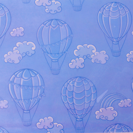 Клеёнка настольная для занятий творчеством ЮНЛАНДИЯ, ВОЗДУШНЫЙ ШАР, 50х70 см, ПВХ, 662456 - Аксессуары для рисования