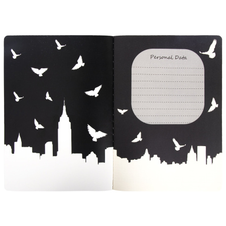 Тетрадь 60 л. в клетку обложка SoftTouch, бежевая бумага 70 г/м2, сшивка, В5 (179х250 мм), ТУМАН, BRAUBERG, 1403819 - Тетради более 60 листов