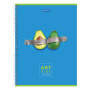 Тетрадь А4, 96 л., BRAUBERG, гребень, клетка, глянцевый лак, "Avocado", 404061 - Тетради формата А4