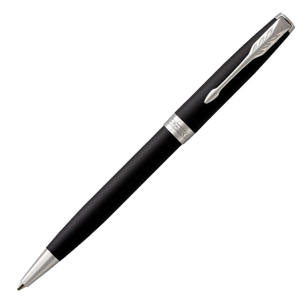 Ручка шариковая PARKER "Sonnet Core Matt Black CT", черный матовый лак, палладий, черная, 1931524 - Ручки шариковые подарочные