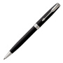 Ручка шариковая PARKER "Sonnet Core Matt Black CT", черный матовый лак, палладий, черная, 1931524 - Ручки шариковые подарочные
